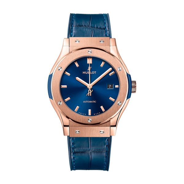 Hublot Classic Fusion Blue King Gold Leather 42mm
