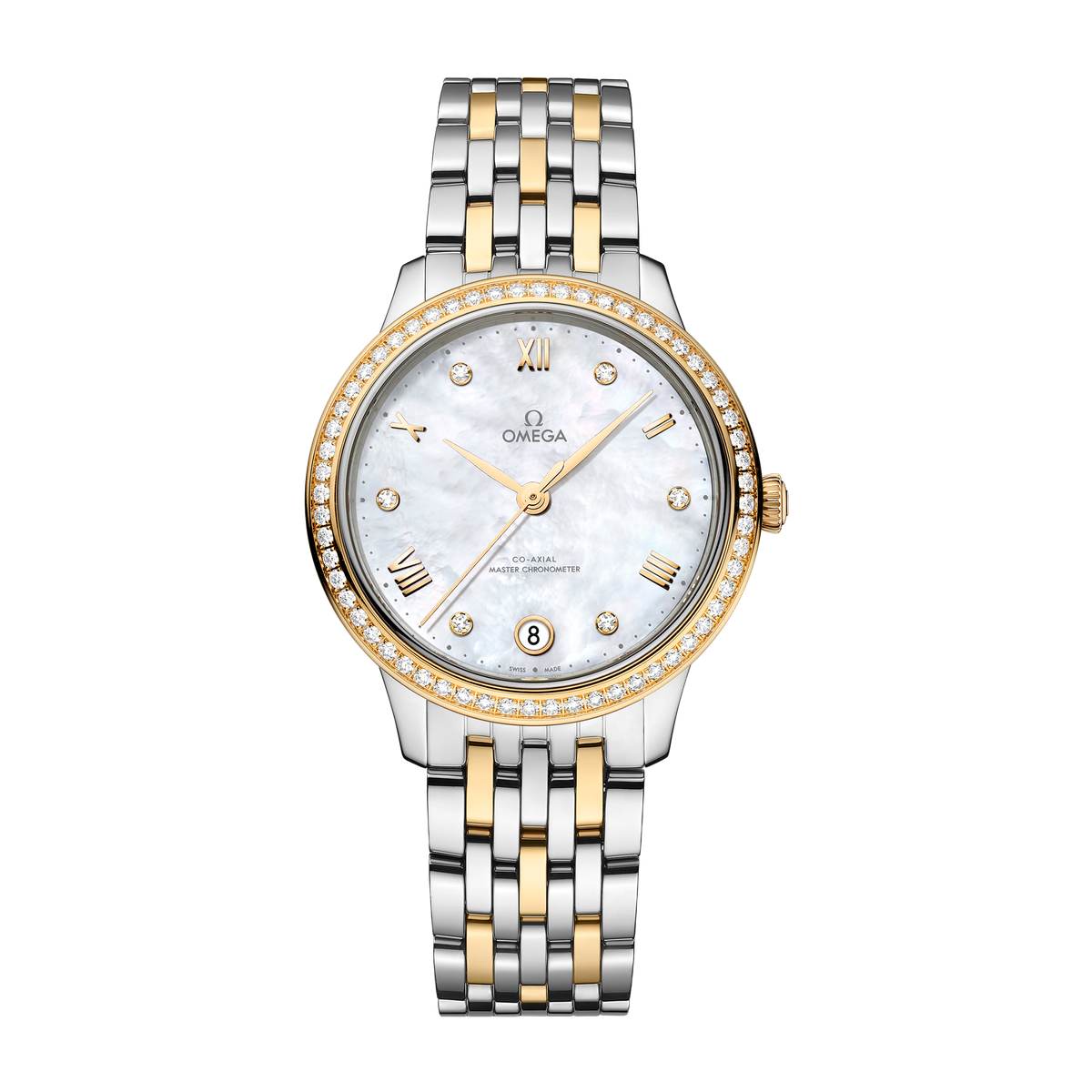 Omega De Ville Prestige White Two-Tone 34mm