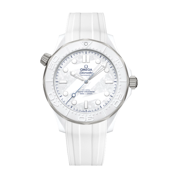 Omega "Milano Cortina 2026" Seamaster Diver 300M White Ceramic Rubber 43.5mm