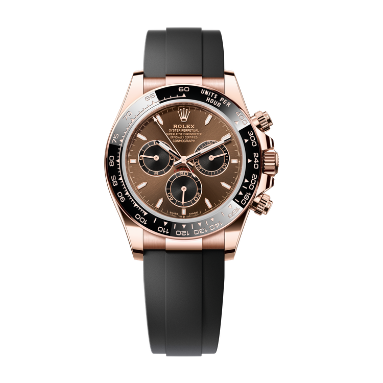 Rolex Cosmograph Daytona Chocolate Rose Gold Rubber 40mm