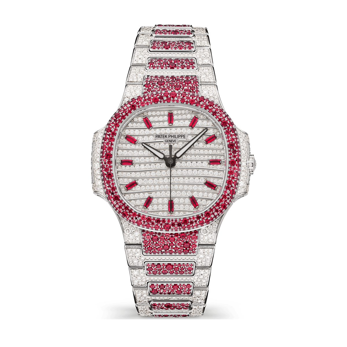 Patek Philippe Nautilus Diamond Pave White Gold 35.2mm