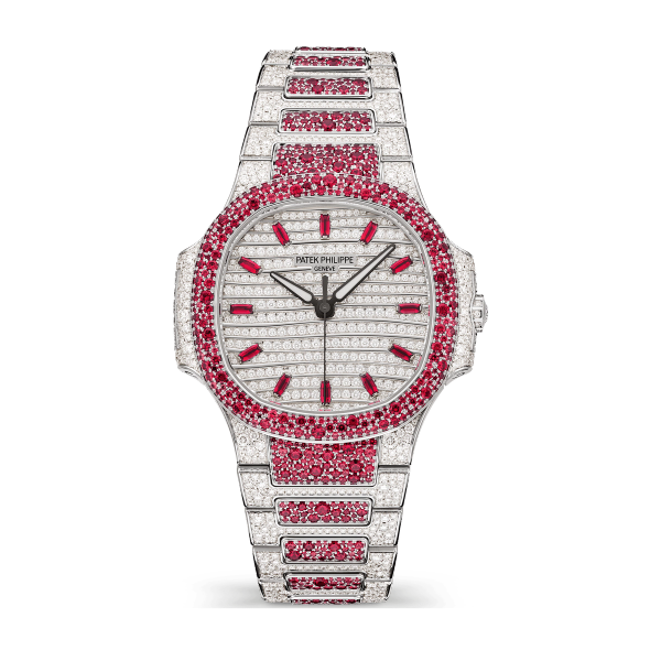 Patek Philippe Nautilus Diamond Pave White Gold 35.2mm