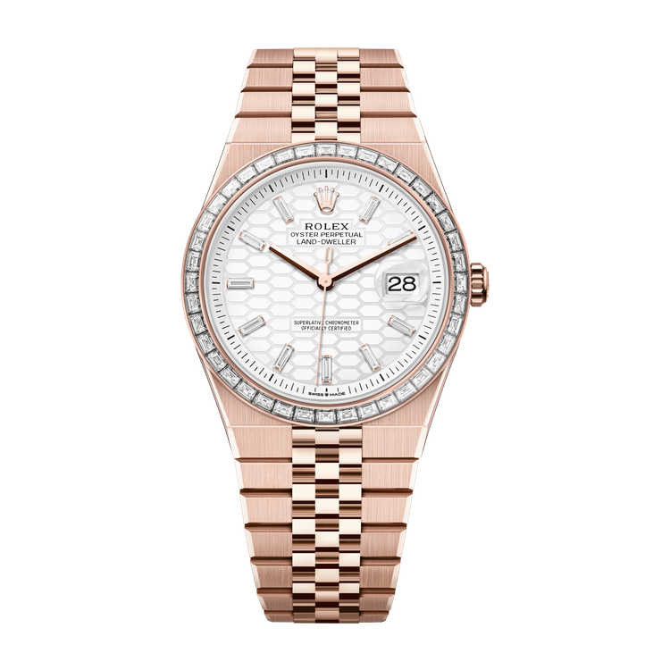 Rolex Land-Dweller 40 White Rose Gold 40mm