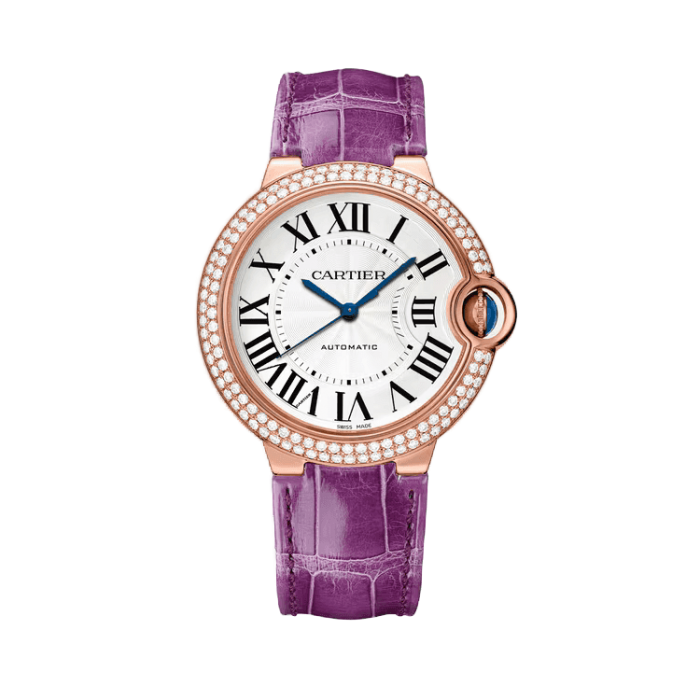 Cartier Ballon Bleu Medium White Leather 36mm