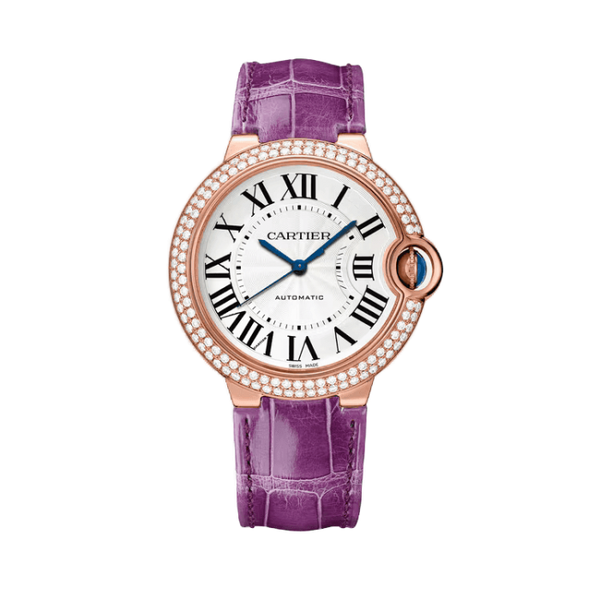 Cartier Ballon Bleu Medium White Leather 36mm