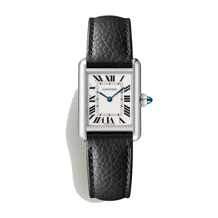 Cartier Tank Must Silver Steel Leather 22mm