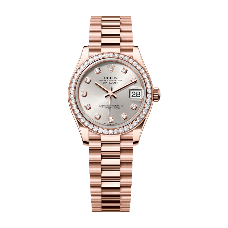 Rolex Datejust 31 Silver Rose Gold 31mm