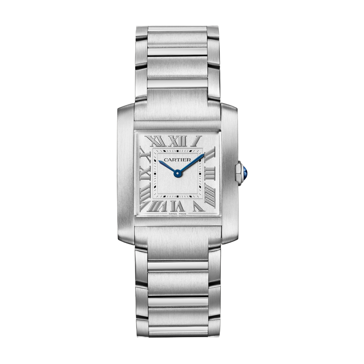 Cartier Tank Française Silver Steel 27mm