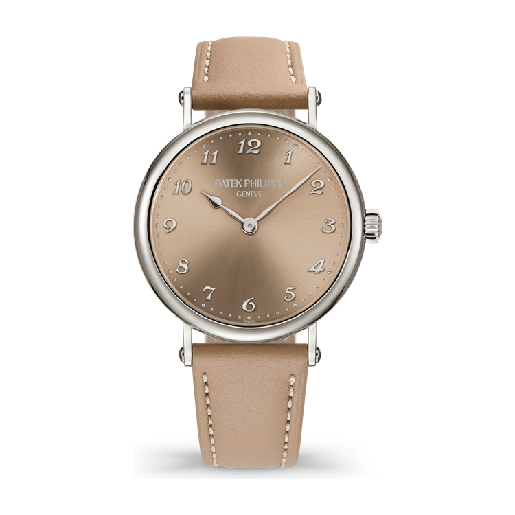 Patek Philippe Calatrava Cream White Gold Leather 34.6mm