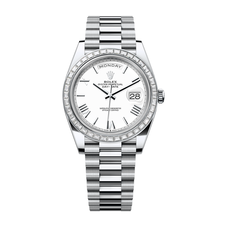 Rolex Day-Date 40 White Platinum 40mm
