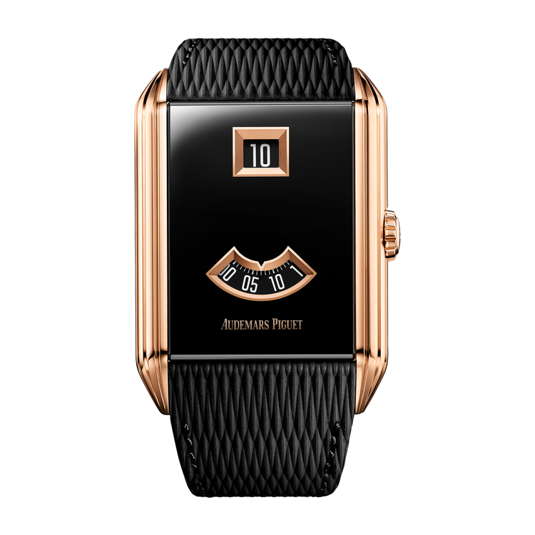 Audemars Piguet Neo Frame Jumping Hour Skeleton Rose Gold Leather 34mm