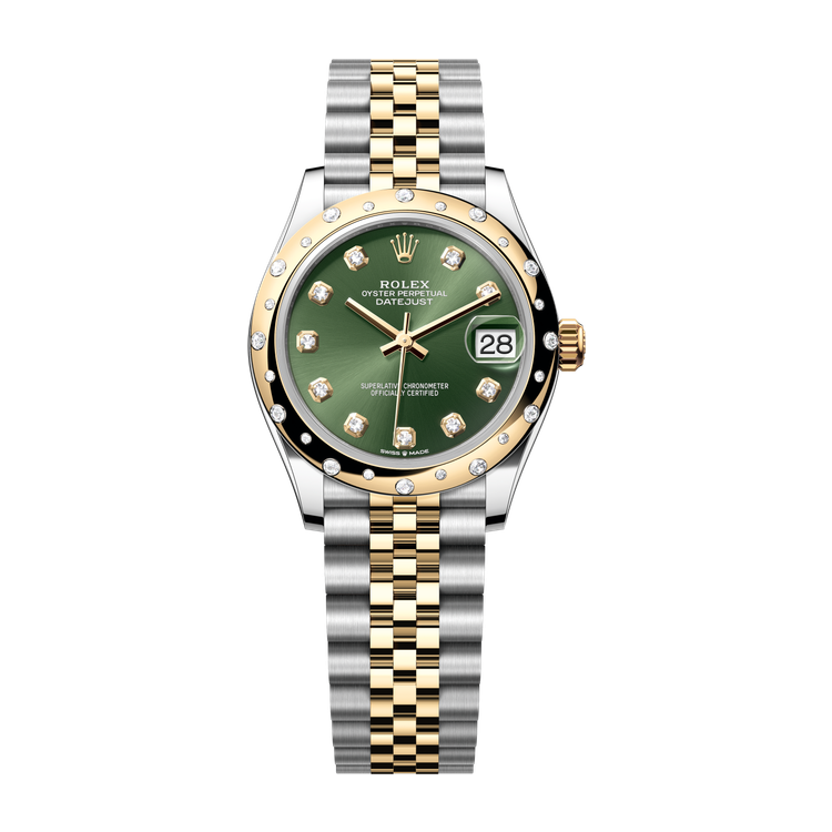 Rolex Datejust 31 Green Two-Tone 31mm