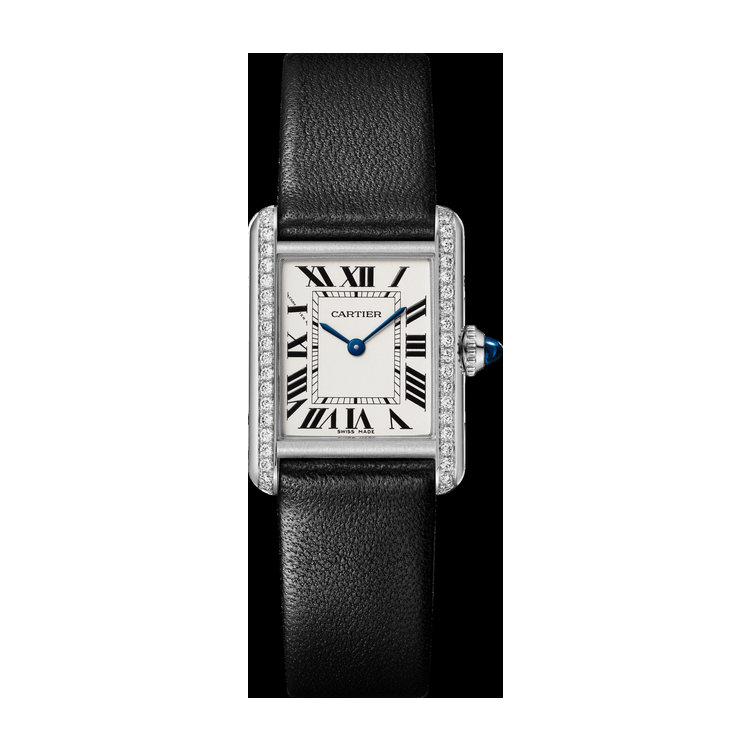 Cartier Tank Must Silver Steel Leather 22mm