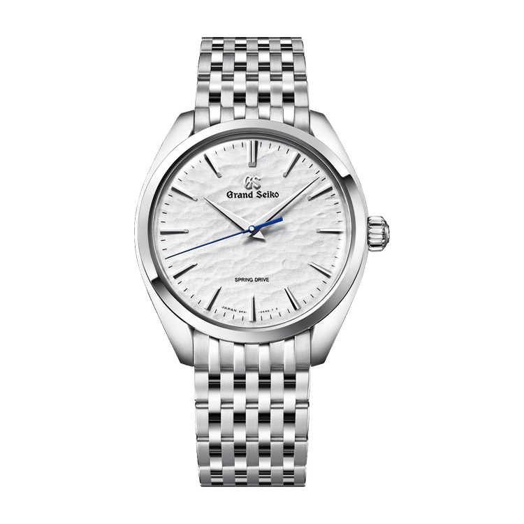 Grand Seiko "Omiwatari" Elegance Thin Dress Series White Steel 38.5mm