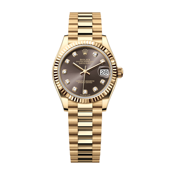 Rolex Datejust 31 Dark Grey Yellow Gold 31mm