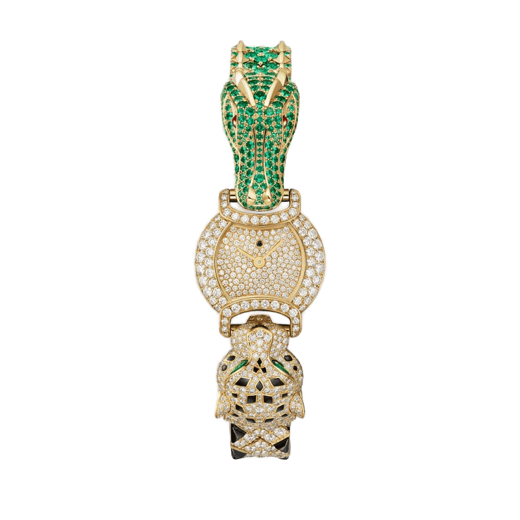 Cartier Indomptables Diamond Pave Yellow Gold 22.2mm