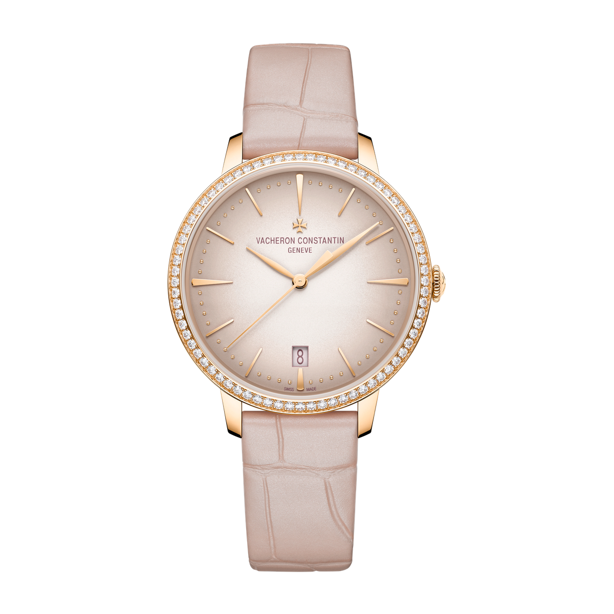 Vacheron Constantin Patrimony Self-winding Pink Rose Gold Alligator Leather 36.5mm