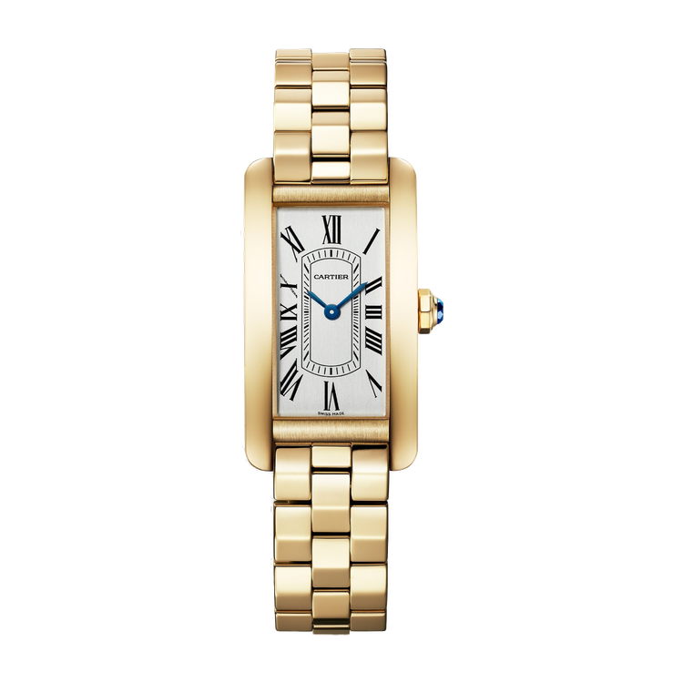 Cartier Tank Américaine Silver Yellow Gold 19.4mm