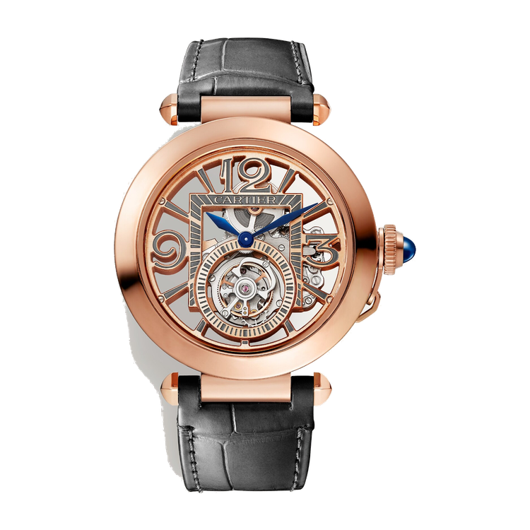 Cartier Pasha de Cartier 41 mm Skeleton Yellow Gold Leather 41mm
