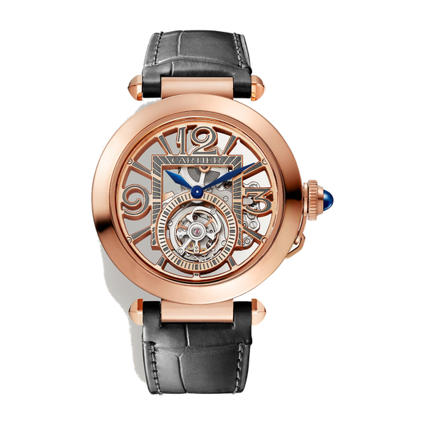 Cartier Pasha de Cartier 41 mm Skeleton Rose Gold Leather 41mm
