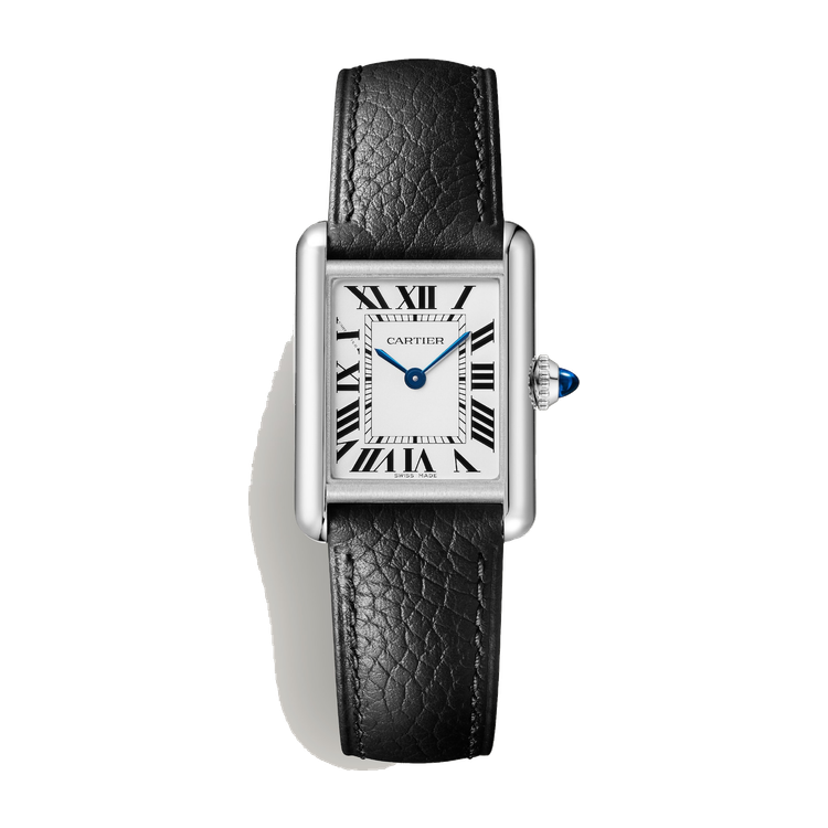 Cartier Tank Must Silver Steel Leather 22mm