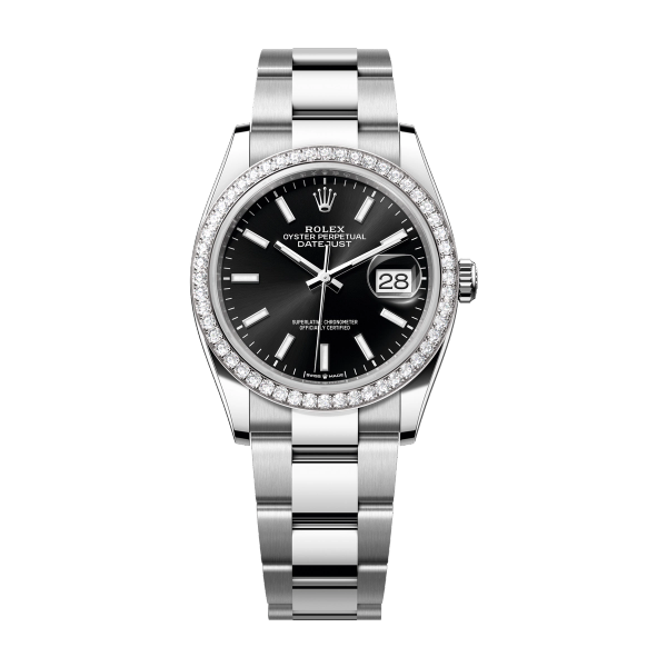 Rolex Datejust 36 Black Steel & White Gold 36mm