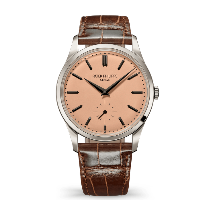Patek Philippe Calatrava Rose Gold Platinum Alligator Leather 38mm