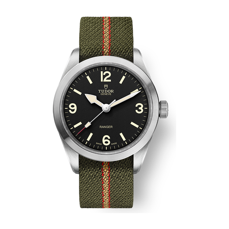 Tudor Ranger Black Steel Fabric 39mm