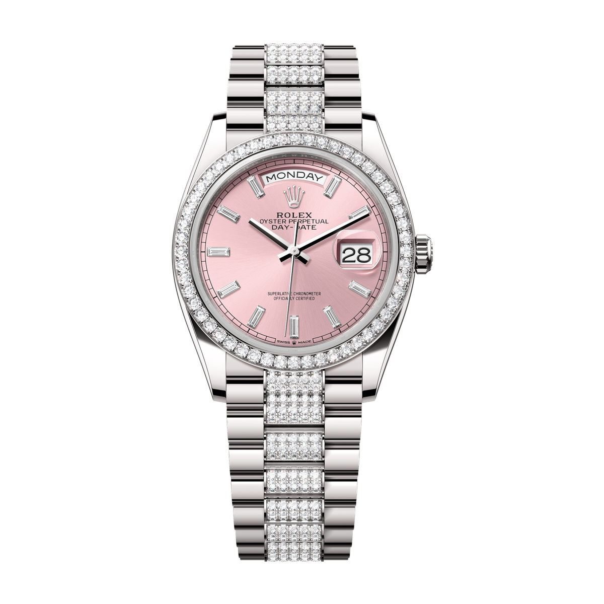Rolex Day-Date 36 Pink White Gold 36mm