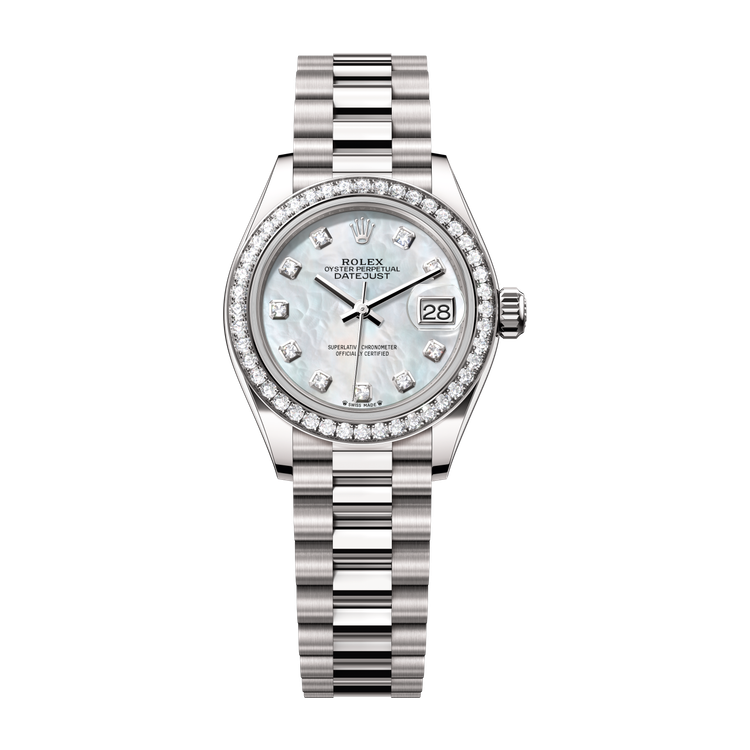 Rolex Lady-Datejust Mother of Pearl White Gold 28mm