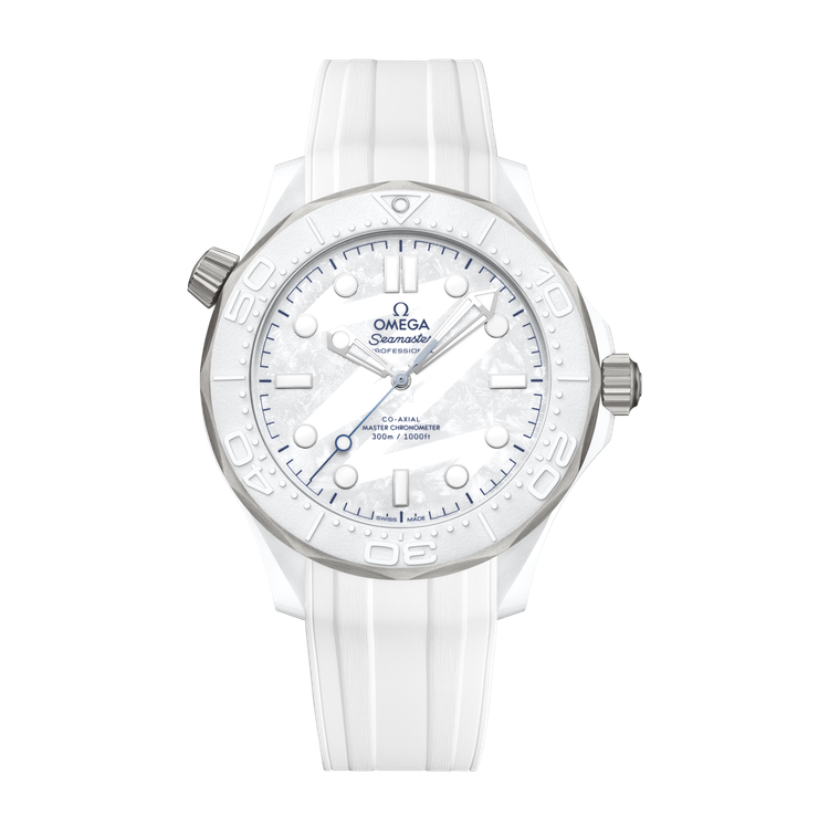 Omega "Milano Cortina 2026" Seamaster Diver 300M White Ceramic Rubber 43.5mm