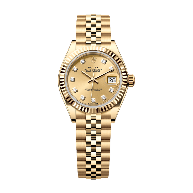 Rolex Lady-Datejust Champagne Yellow Gold 28mm