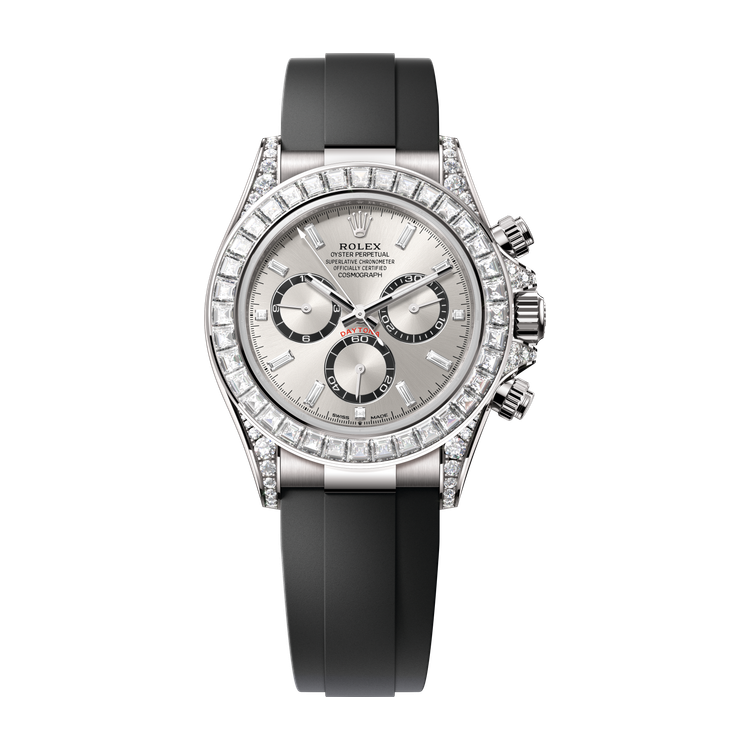 Rolex Cosmograph Daytona Grey White Gold Rubber 40mm