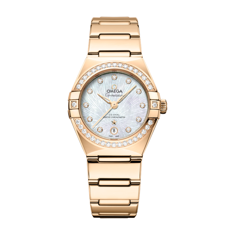 Omega Constellation White Yellow Gold 29mm