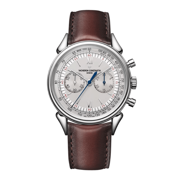 Vacheron Constantin Historiques Cornes de Vache 1955 Grey Steel Leather 38.5mm