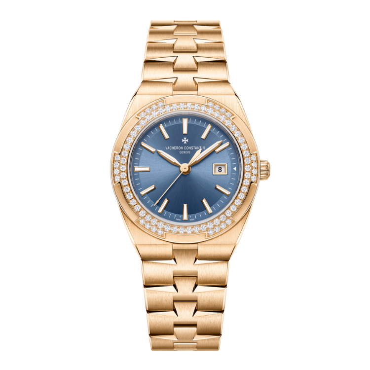 Vacheron Constantin Overseas Quartz Blue Rose Gold 33mm