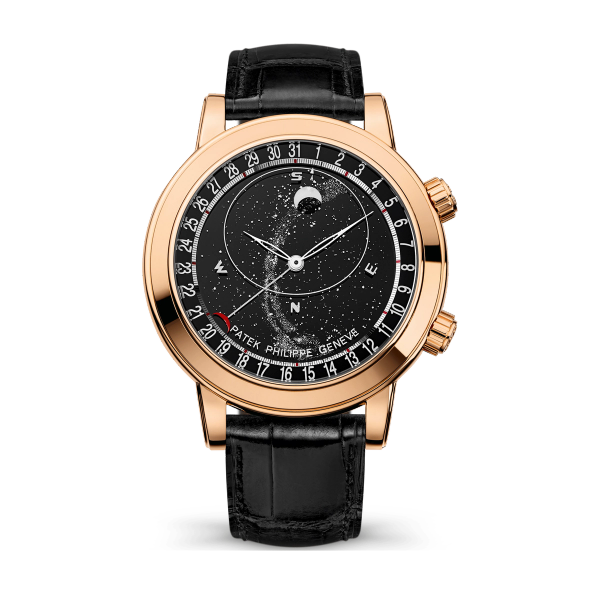 Patek Philippe Grand Complications Celestial Black Rose Gold Alligator Leather 44mm