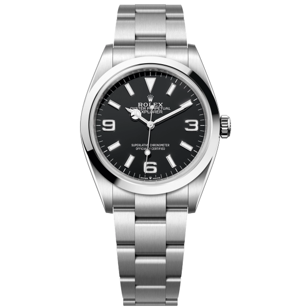 Rolex Explorer Black Steel 36mm