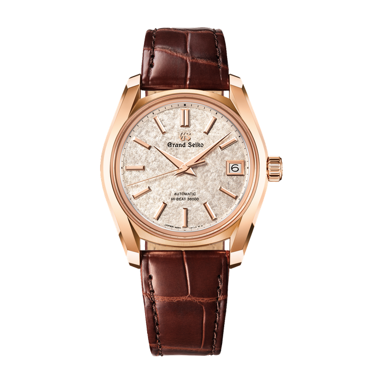 Grand Seiko "Sakura-kakushi" Heritage 62GS Pink Rose Gold Alligator Leather 38mm