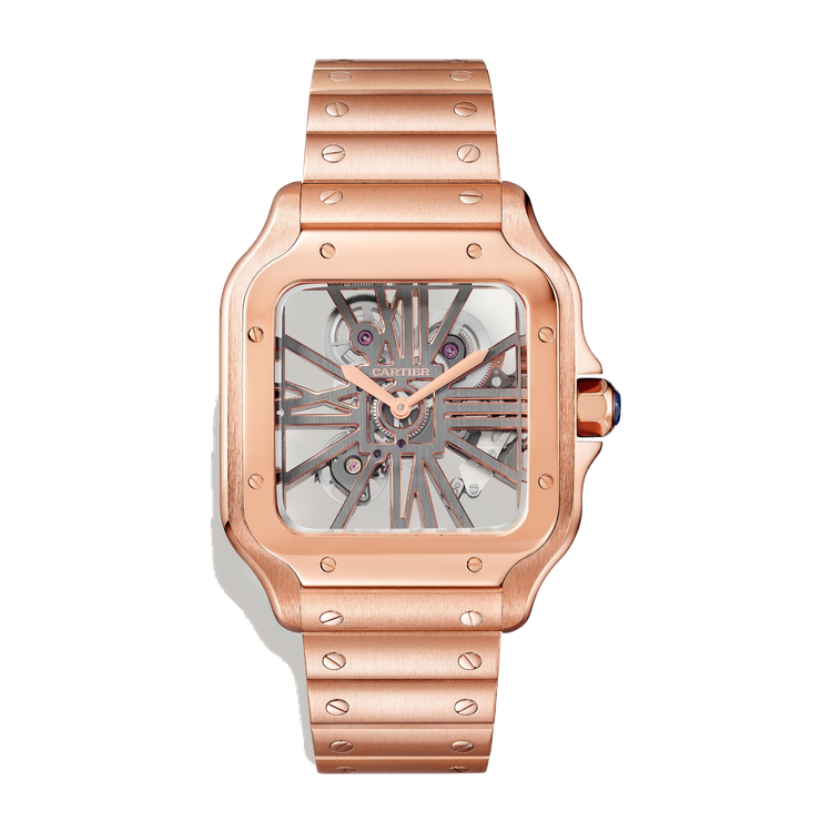Cartier Santos de Cartier Skeleton Rose Gold 39.7mm