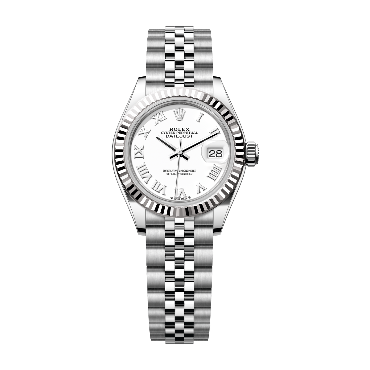 Rolex Lady-Datejust White Steel & White Gold 28mm