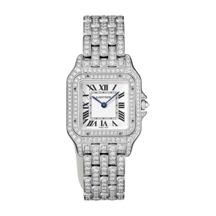 Cartier Panthère de Cartier Medium Diamond Pave White Gold 26.7mm