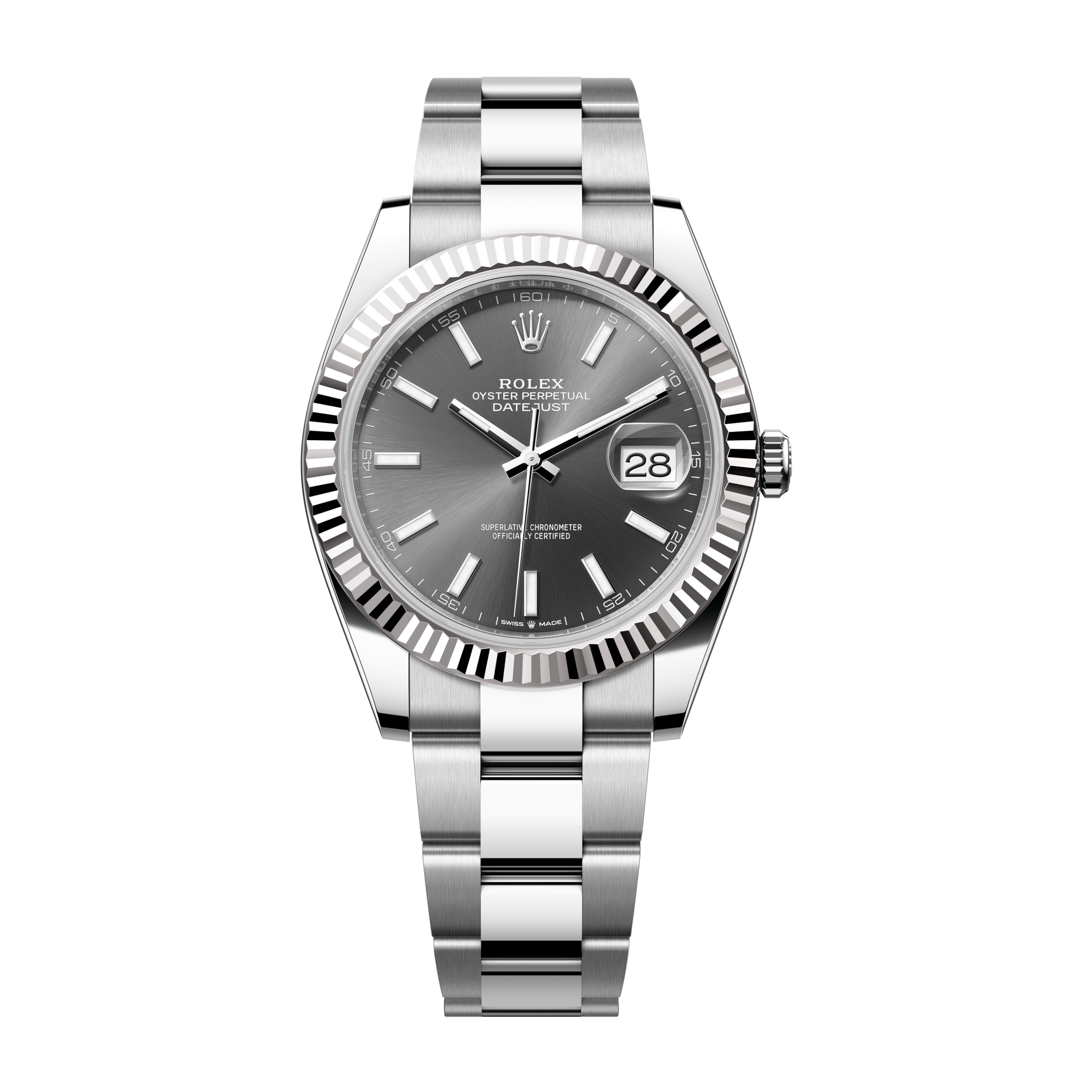 Rolex Datejust 41 Dark Grey Steel & White Gold 41mm
