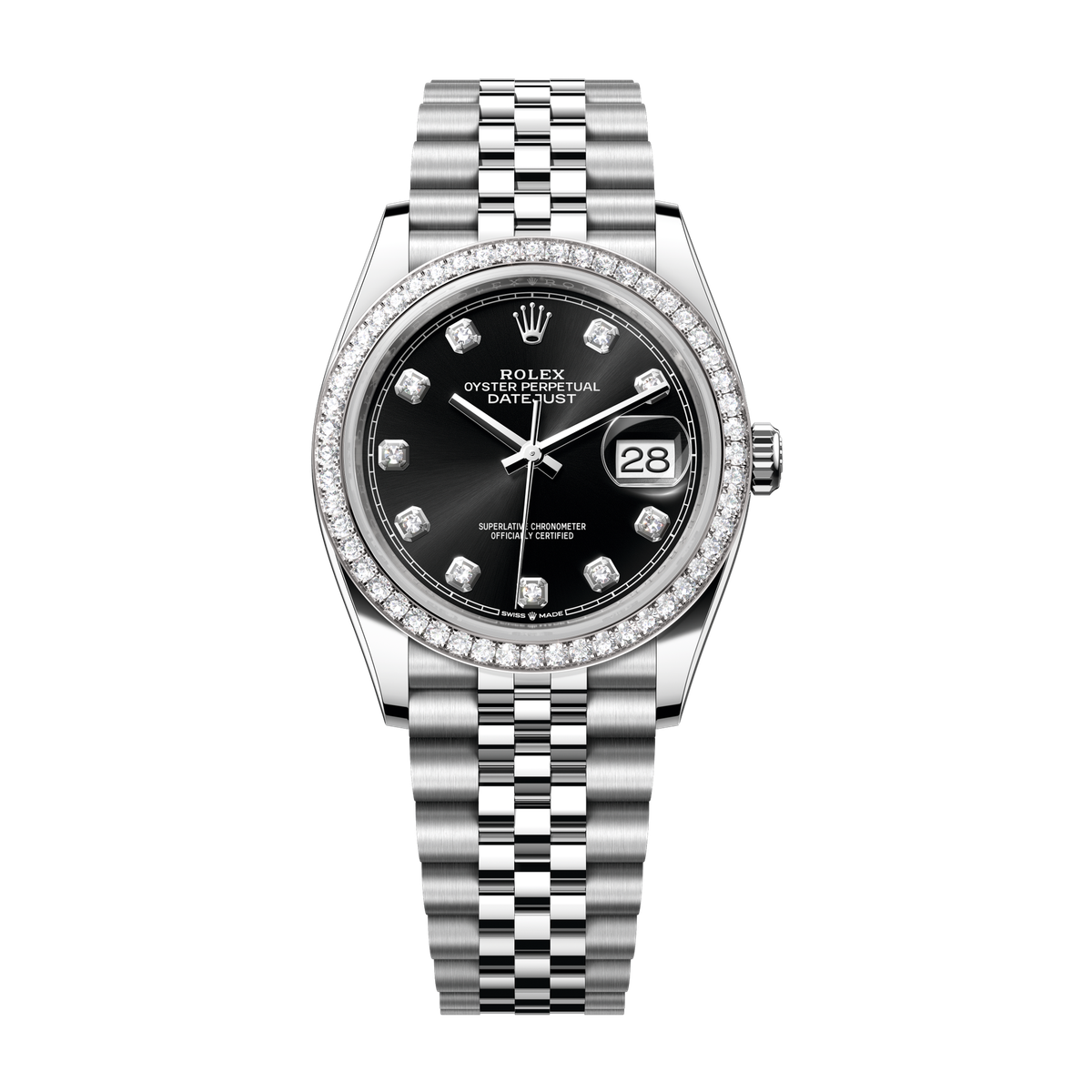 Rolex Datejust 36 Black Steel & White Gold 36mm