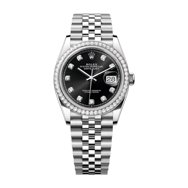 Rolex Datejust 36 Black Steel & White Gold 36mm