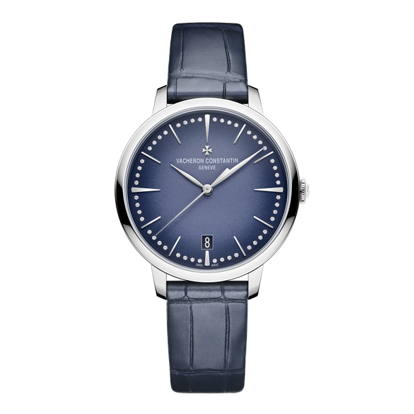 Vacheron Constantin Patrimony Self-winding Blue White Gold Alligator Leather 36.5mm