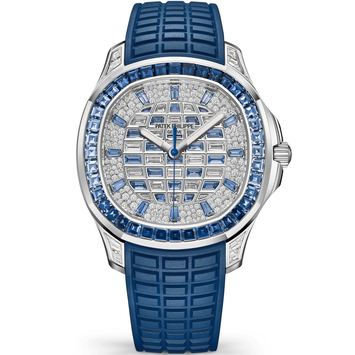 Patek Philippe Aquanaut Luce Diamond Pave White Gold Rubber 39mm