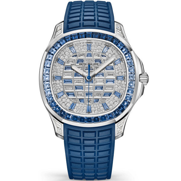 Patek Philippe Aquanaut Luce Diamond Pave White Gold Rubber 39mm