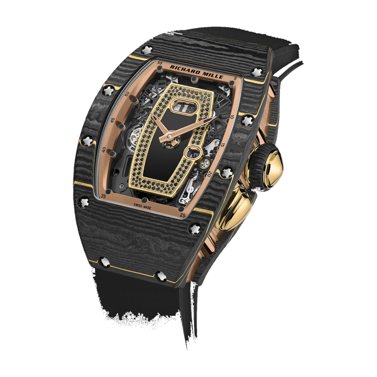 Richard Mille RM 037 Skeleton Carbon Rubber 34.4mm