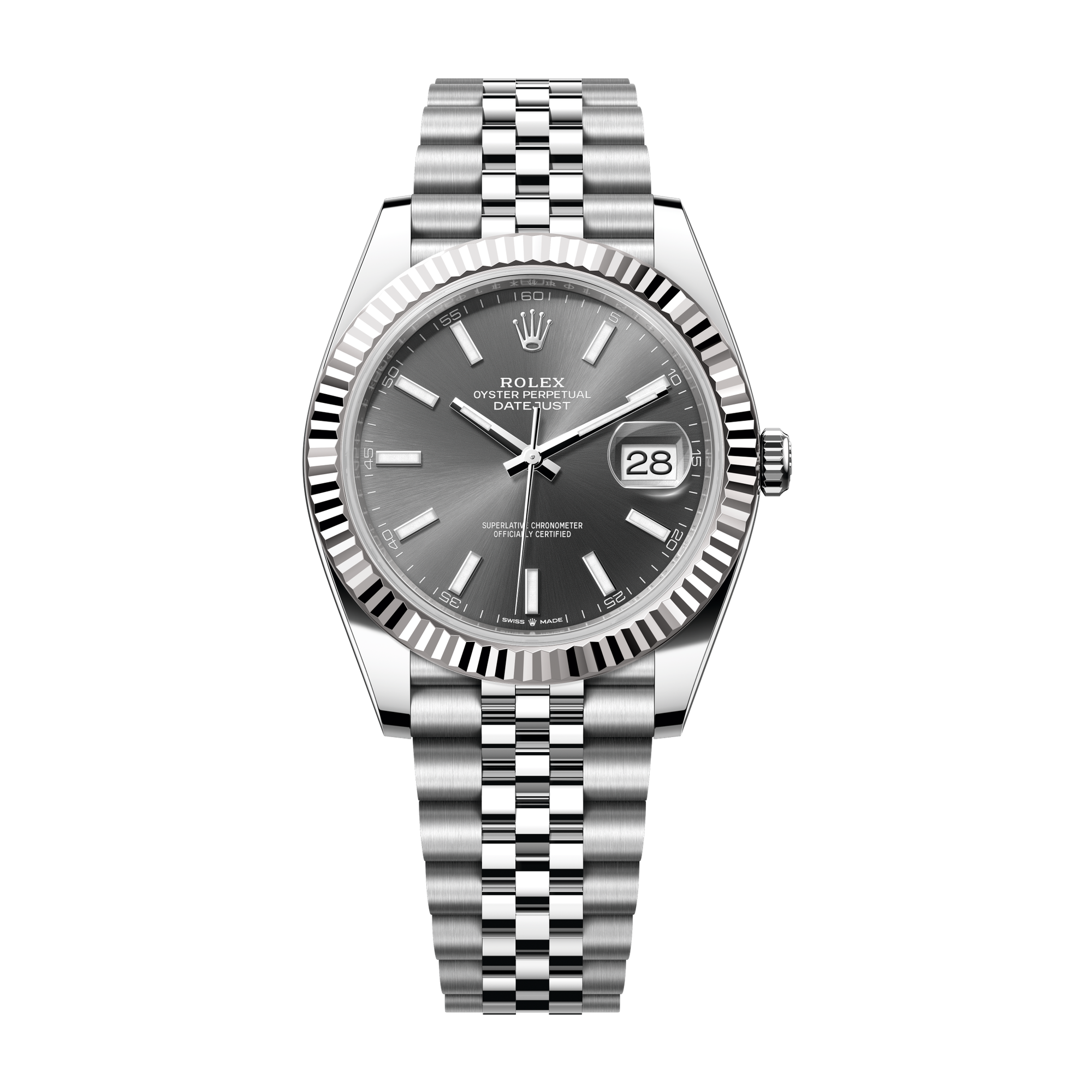 Rolex Datejust 41 Dark Grey Steel & White Gold 41mm